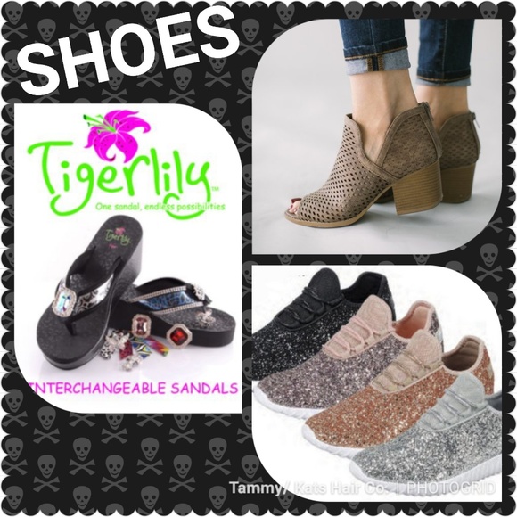 Shoes - Glitter Sneakers Flip Flops Sandals Booties Shoes - Glitter Sneakers Flip Flops Sandals Booties